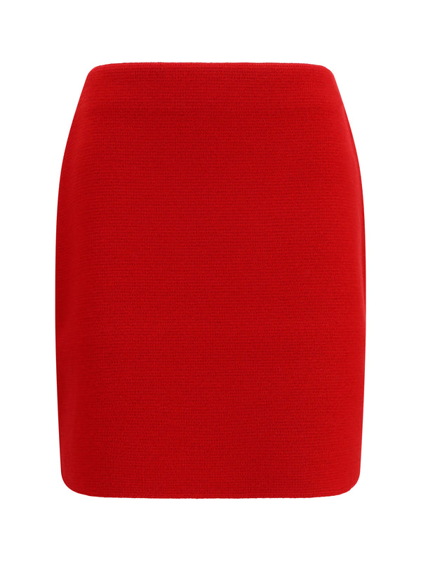 Fabiana Filippi 100% Merino Wool Ovis Aries skirt in red