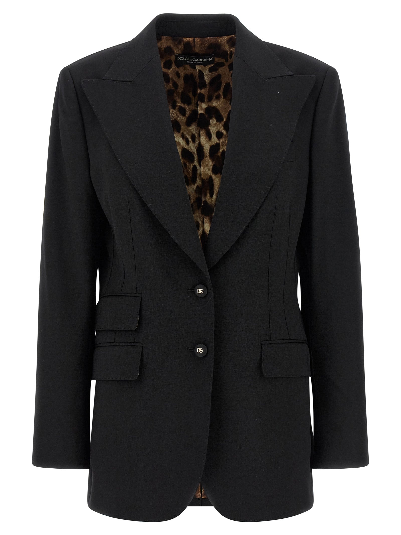 Turlington blazer Black Virgin Wool Elastane Blazer, Suits