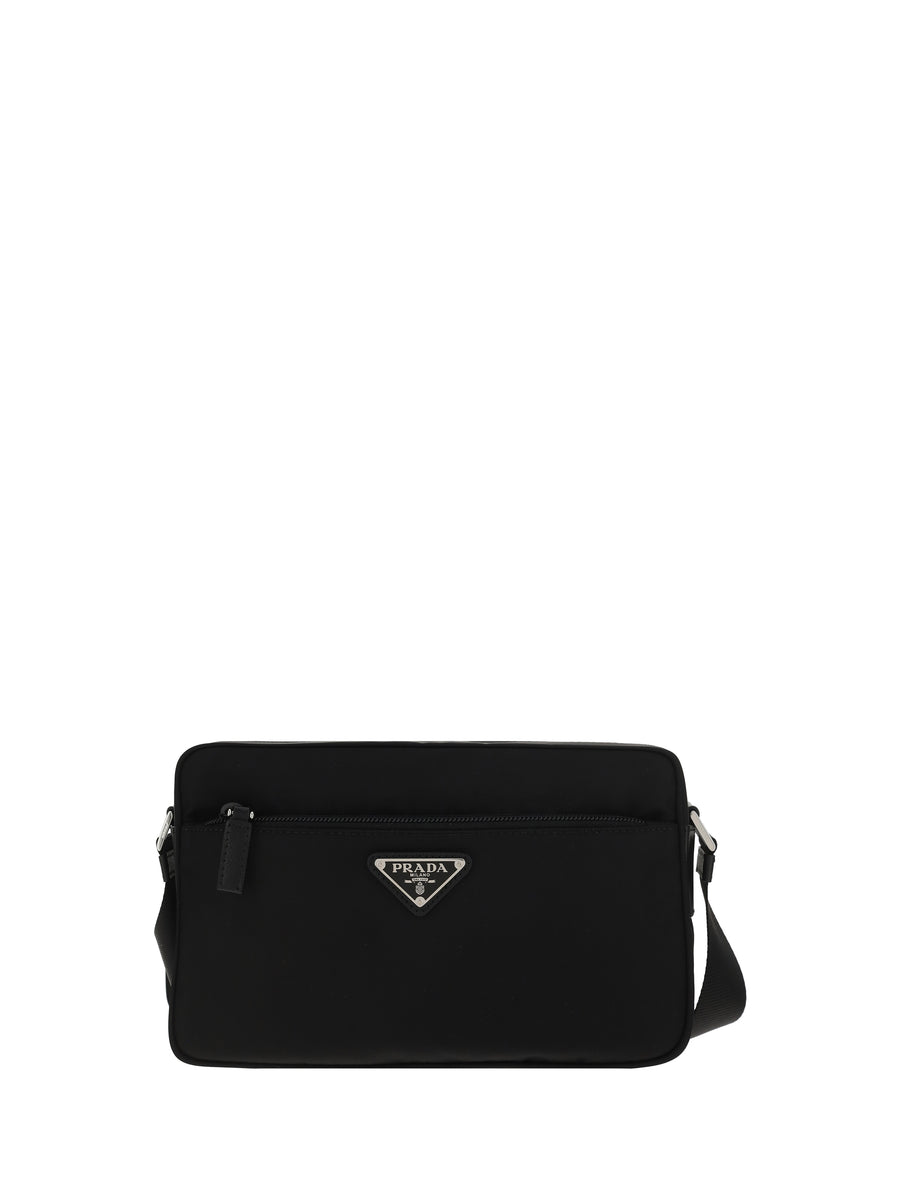 Prada 100% Recycled Polyamide crossbody bag in black