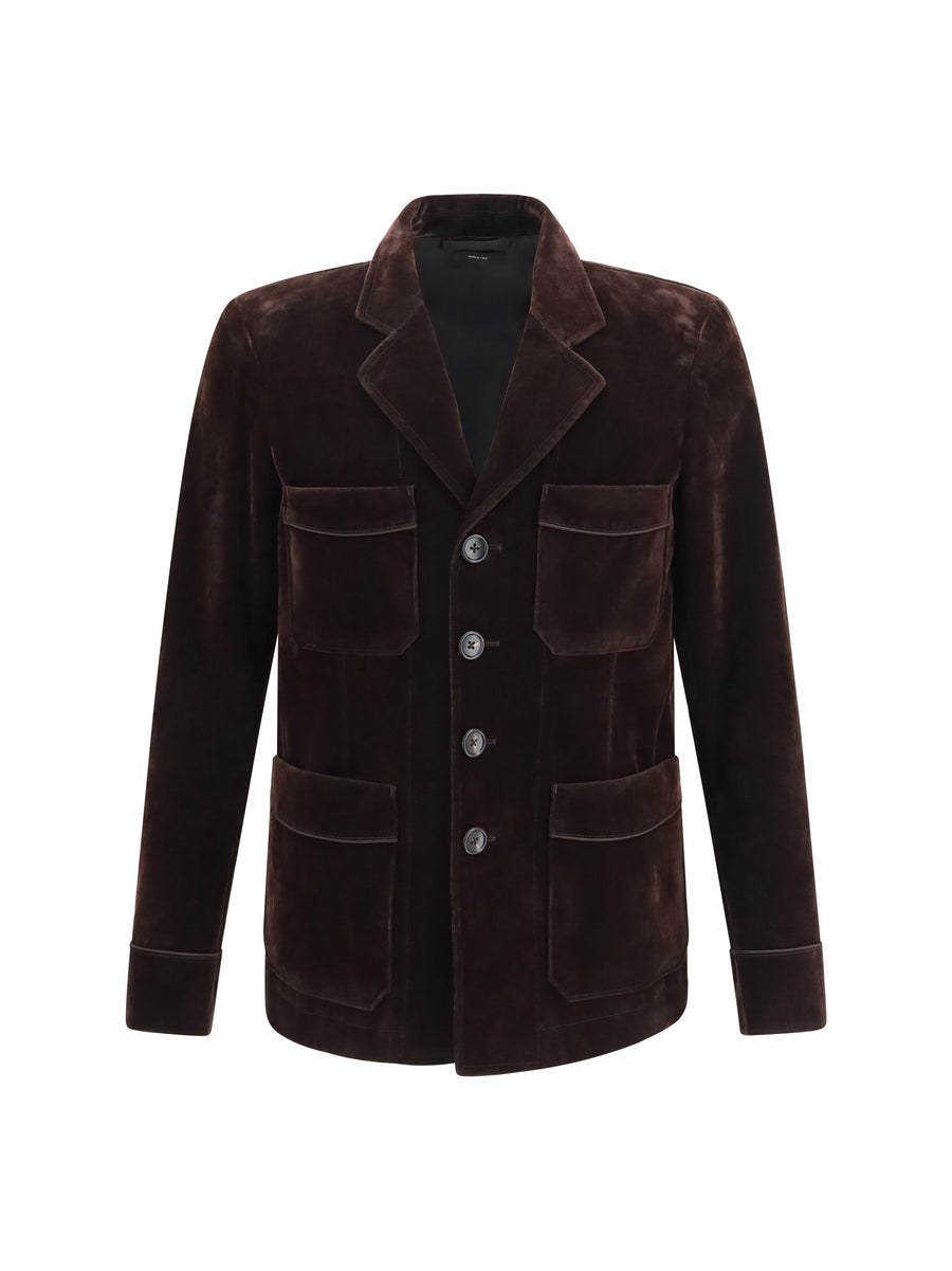 Tom Ford 80% Cotton; 20% Viscose blazer in brown