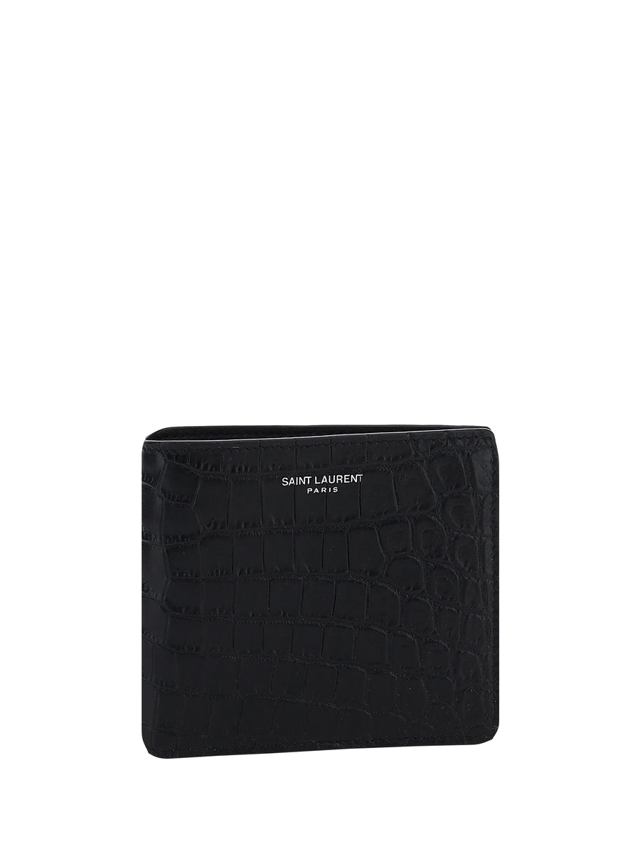 Saint Laurent 100% calf leather (Bos Taurus) wallet in black