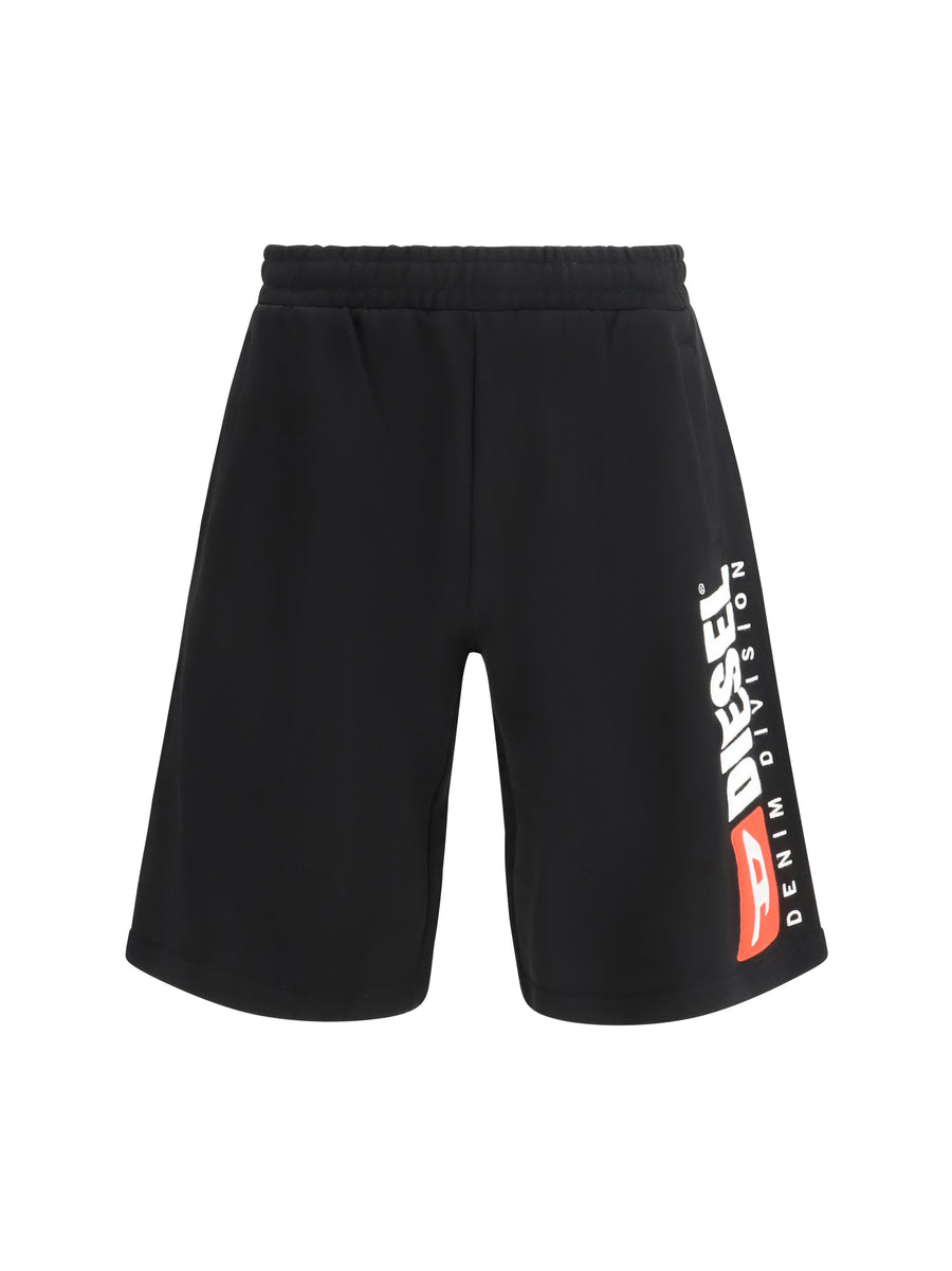 Diesel 100% Cotton bermuda shorts in black