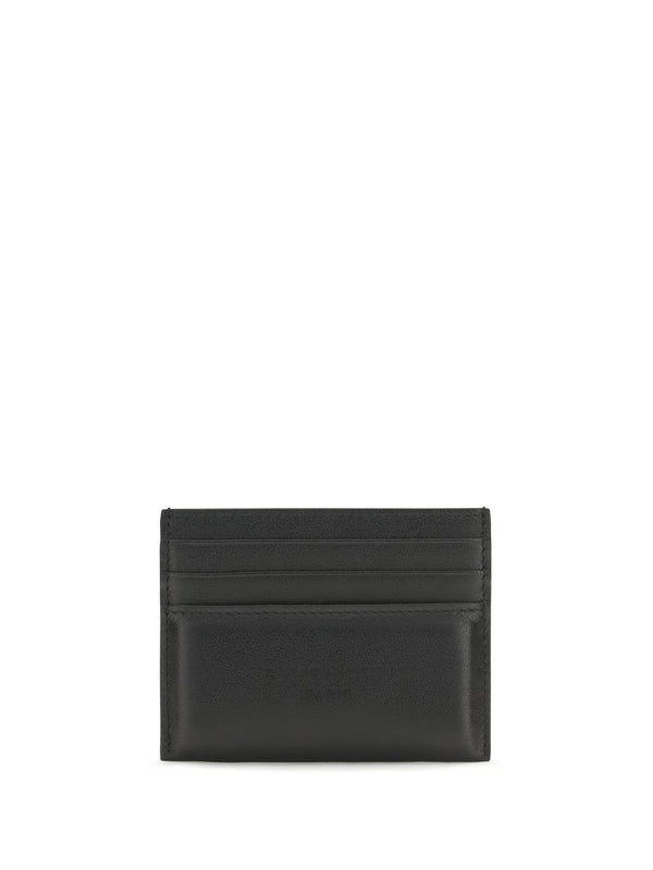Givenchy 100% calf leather card case in black