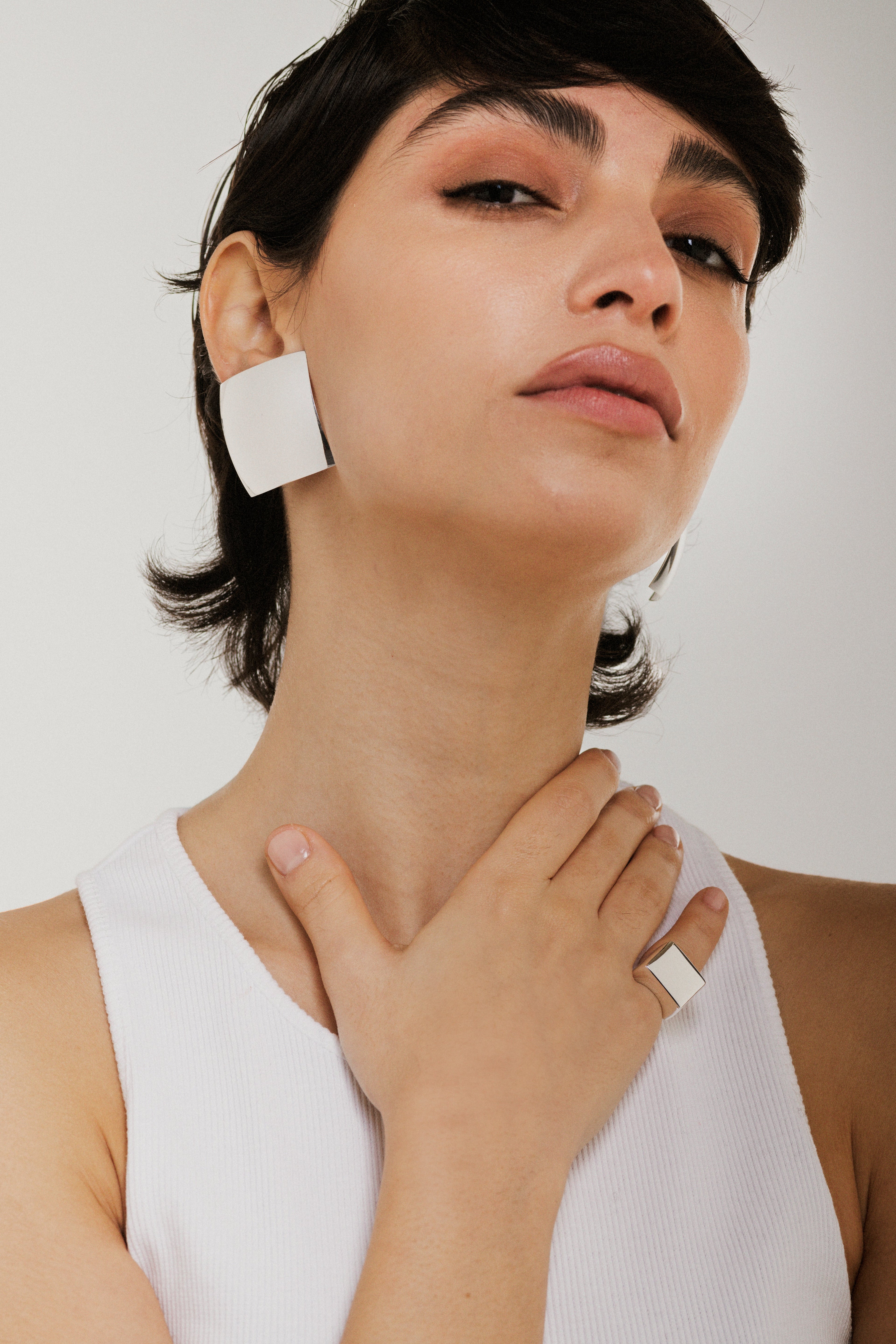 Earring Emily Silver __single__ Earrings