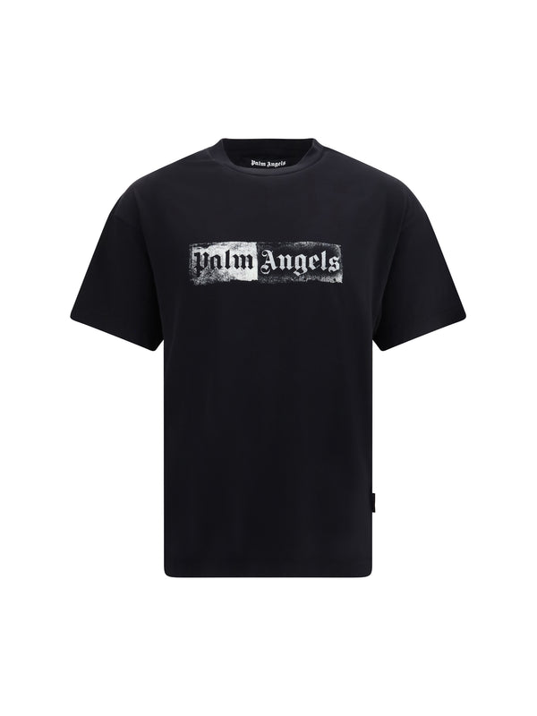 Stamp Logo T-Shirt Black-off White Cotton T-shirts