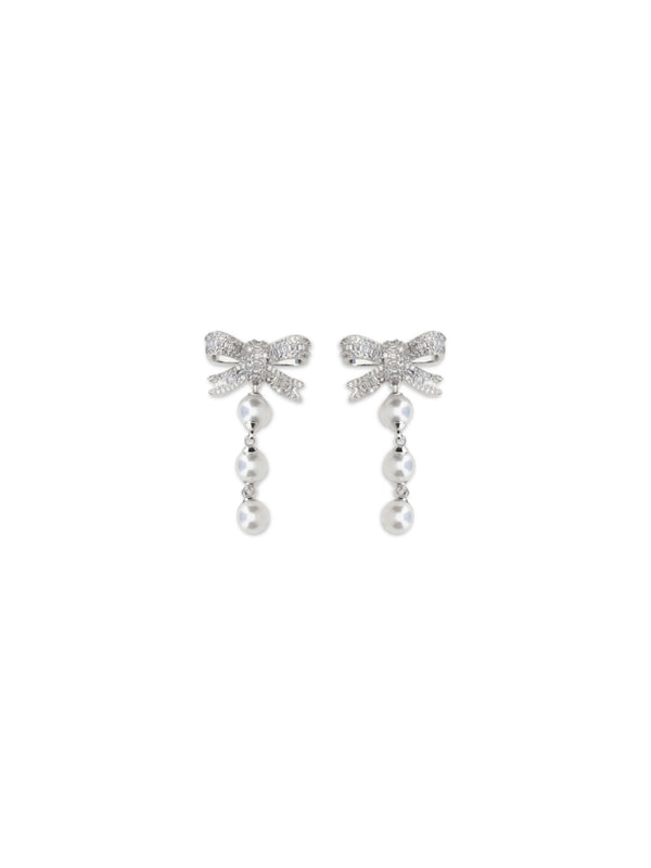 Self-Portrait 100% Brass earrings in silver