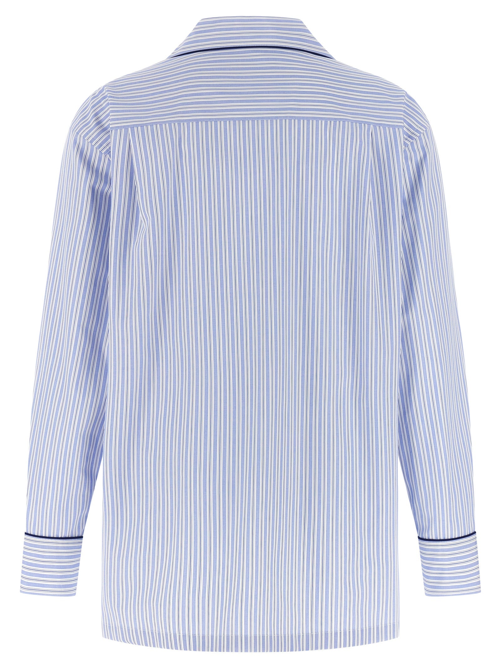 Vanity Shirt Light Blue Cotton Silk Shirt, Blouse