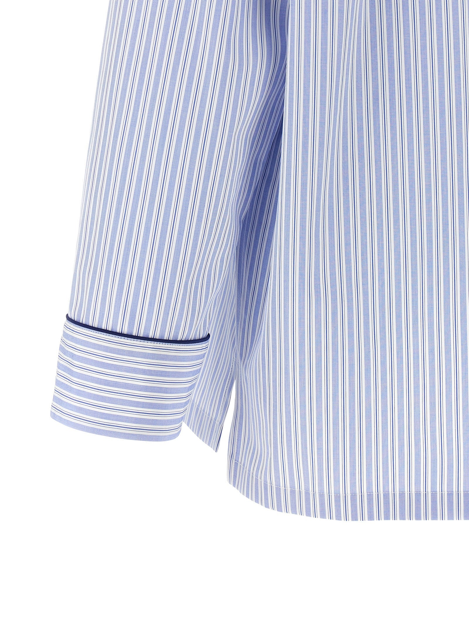Vanity Shirt Light Blue Cotton Silk Shirt, Blouse