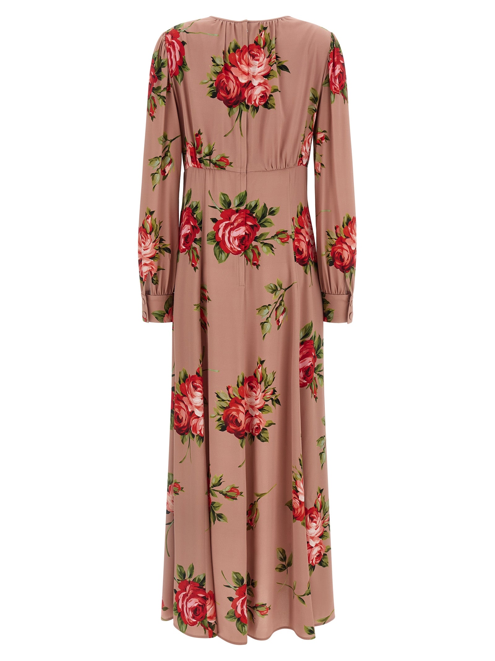 Bouquet Rose Dress Pink Silk