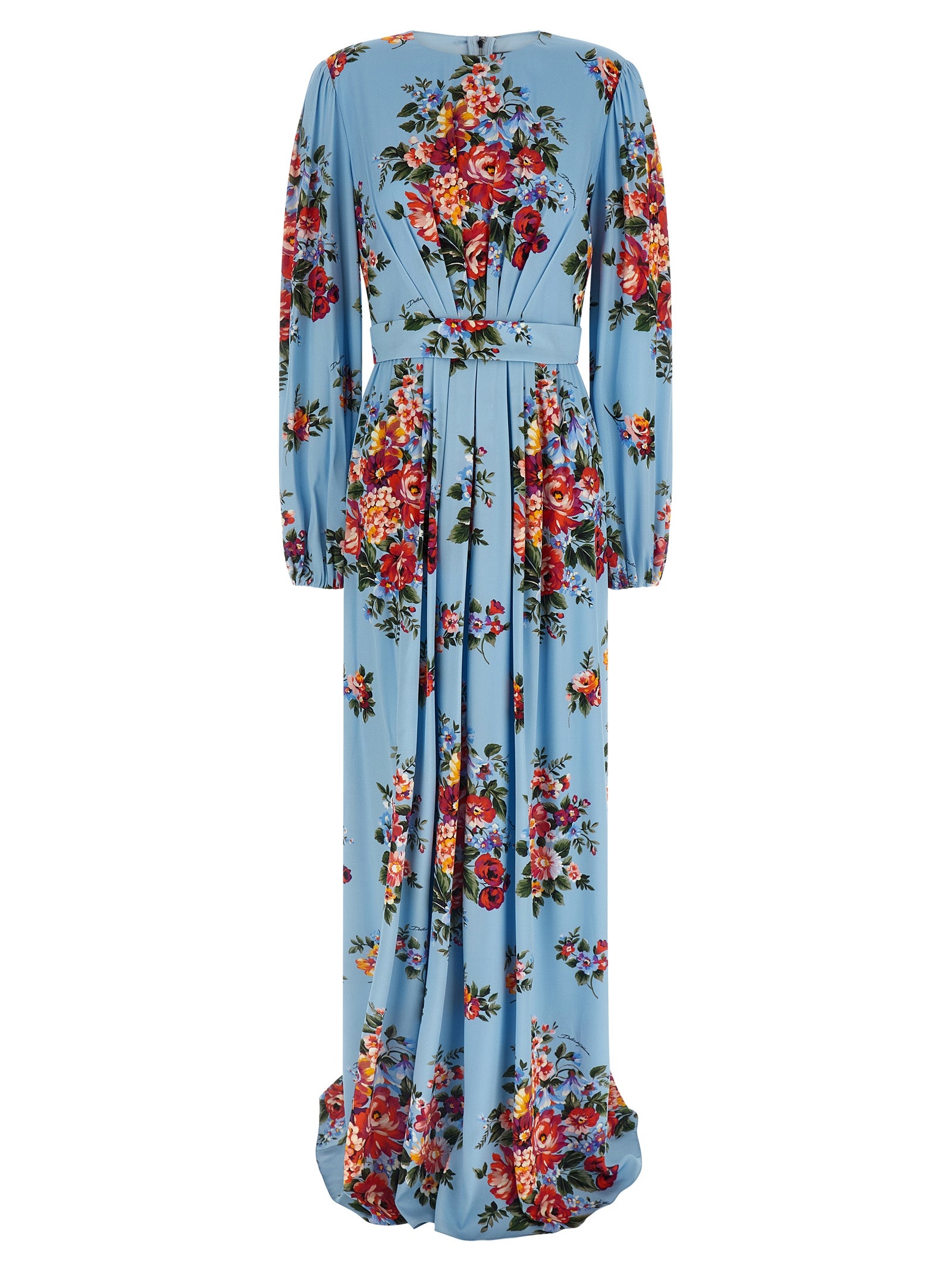 Mazzo di Fiori dress Light Blue Silk