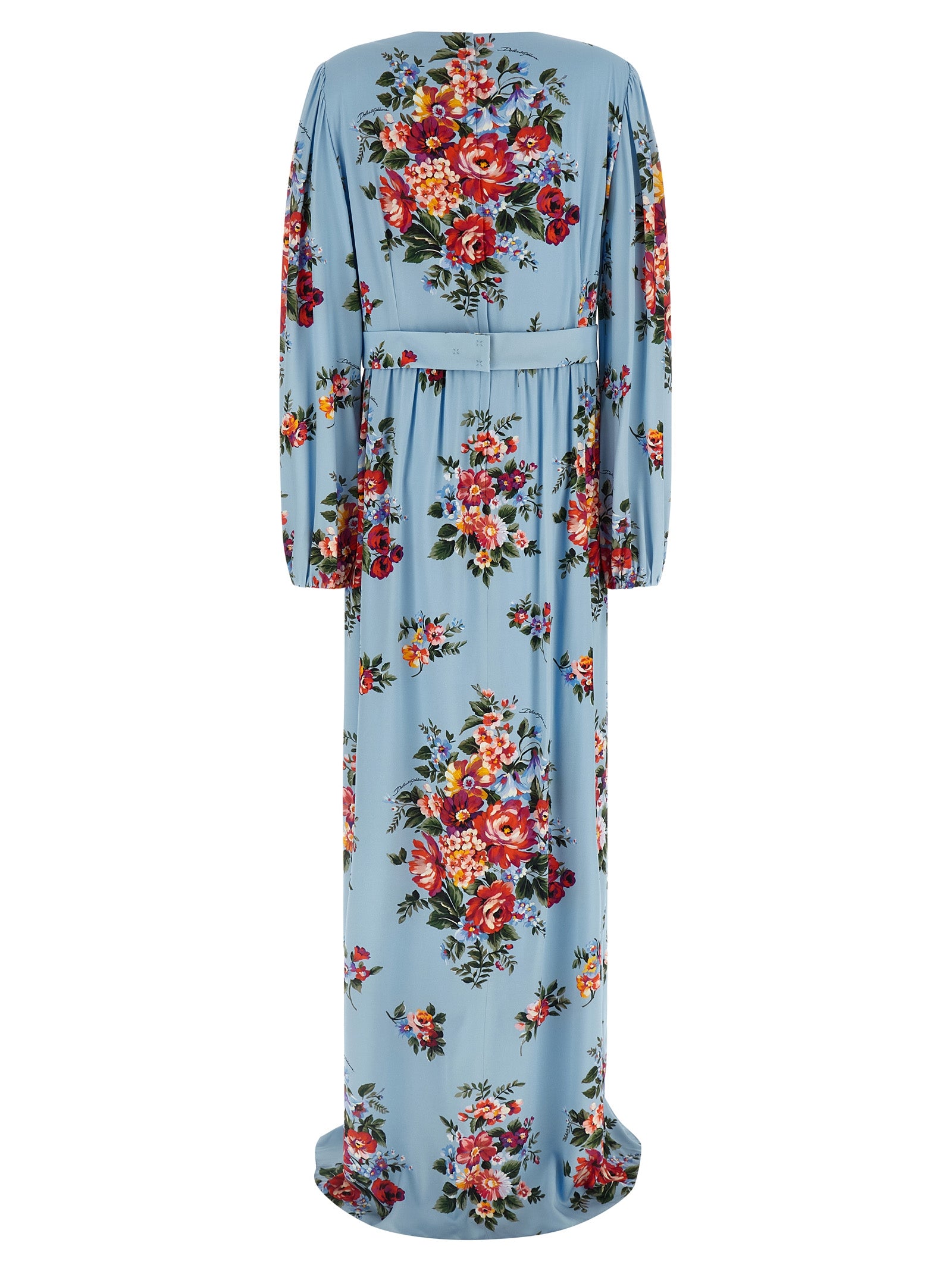 Mazzo di Fiori dress Light Blue Silk