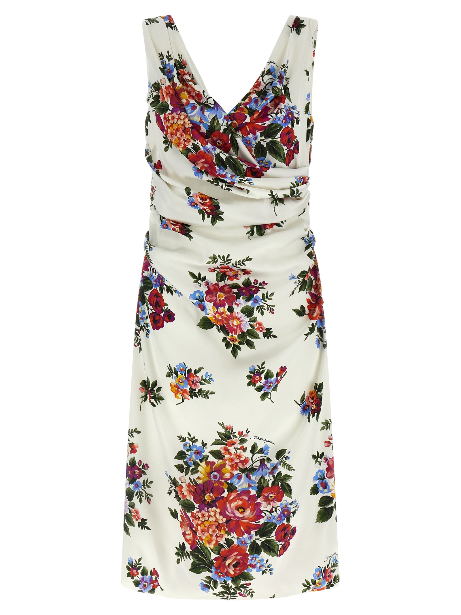 Mazzo di Fiori dress White Viscose