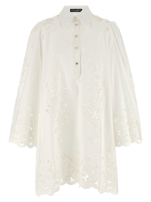 Dolce & Gabbana Capri Shirt Dress — Cream
