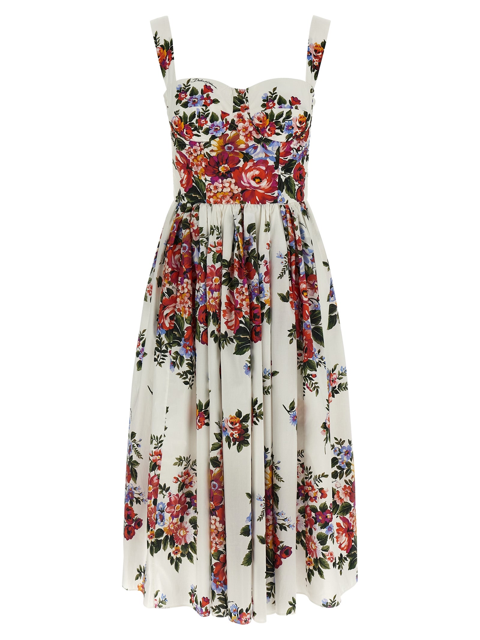 Mazzo di Fiori dress White Cotton