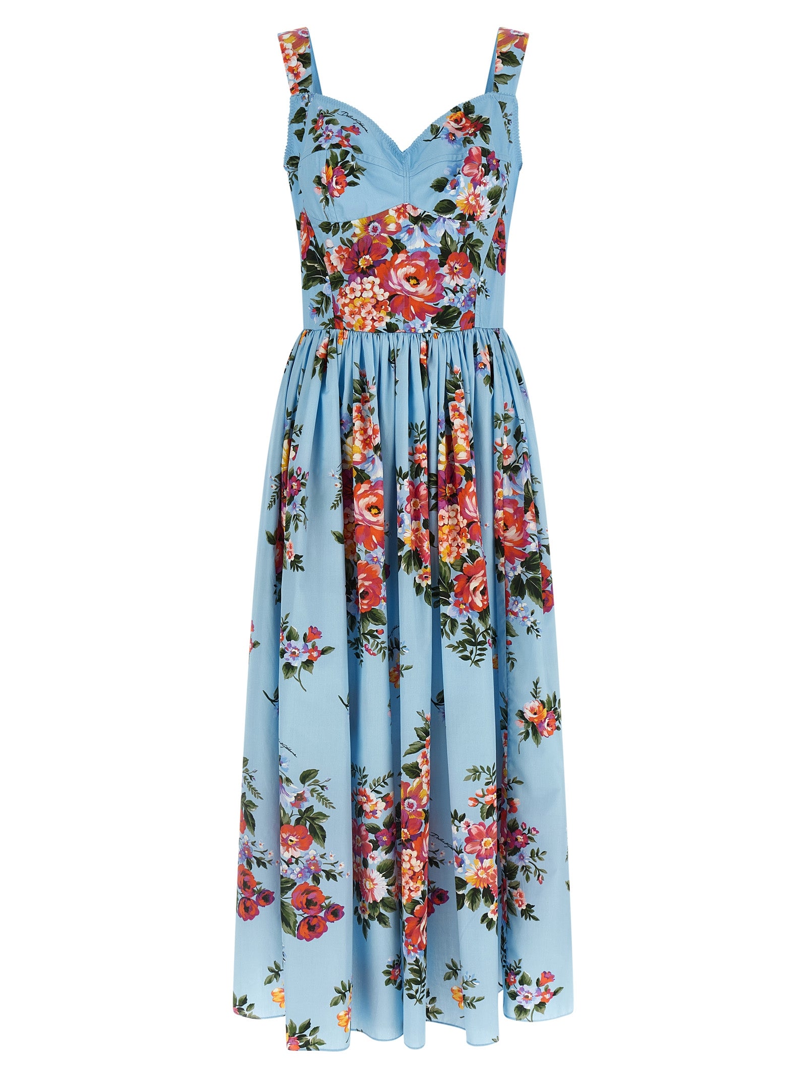 Mazzo di Fiori dress Light Blue Cotton