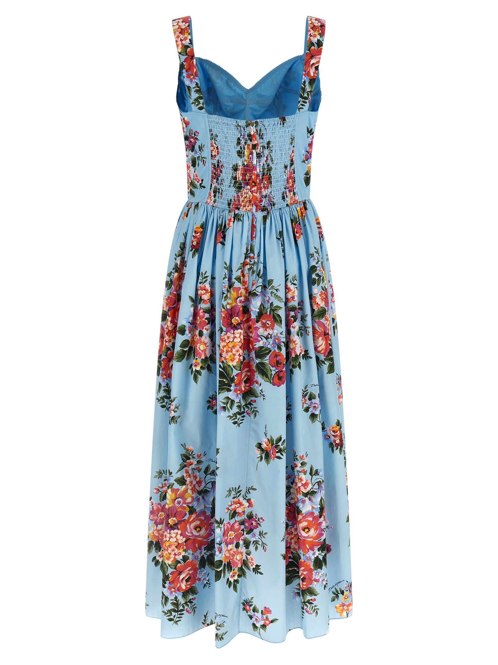 Mazzo di Fiori dress Light Blue Cotton
