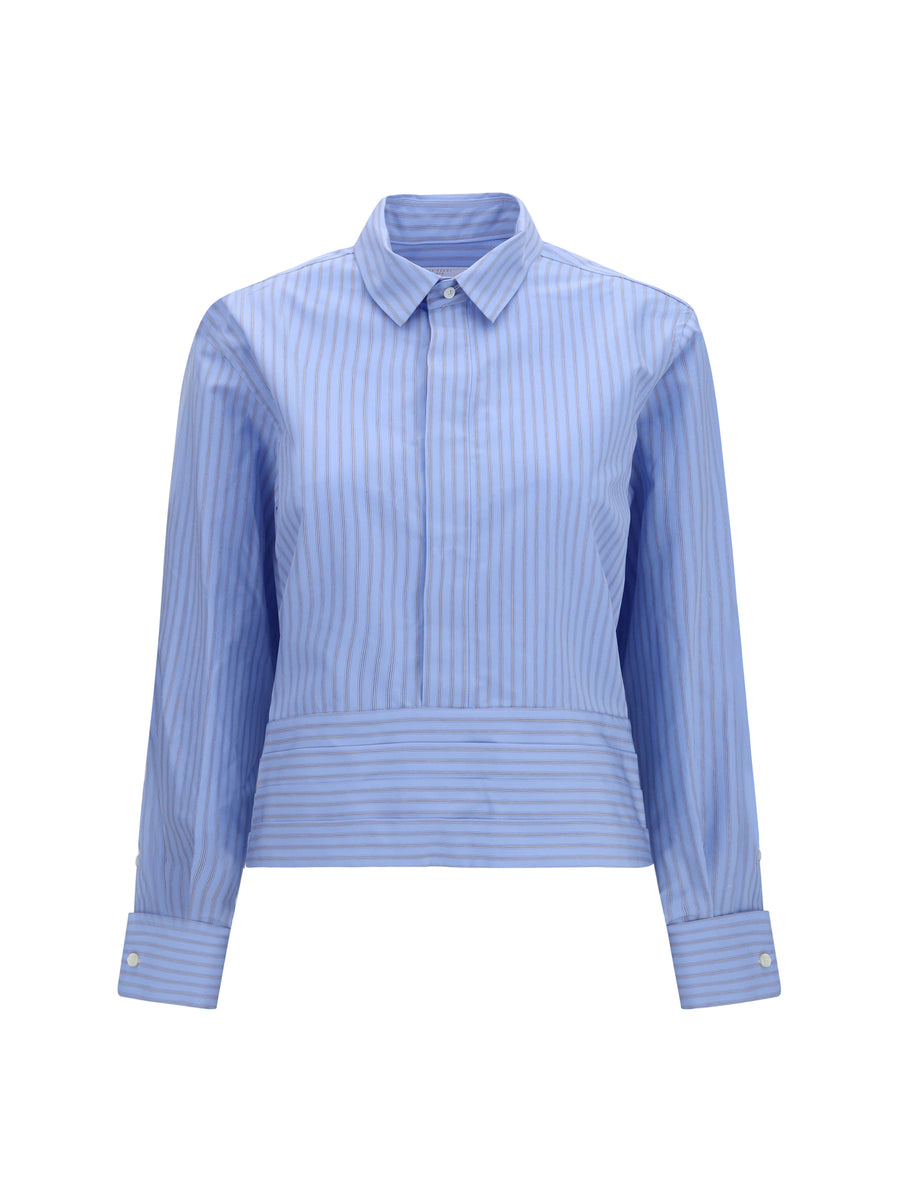 Sacai 75% COTTON; 25% POLYESTER shirt in blue