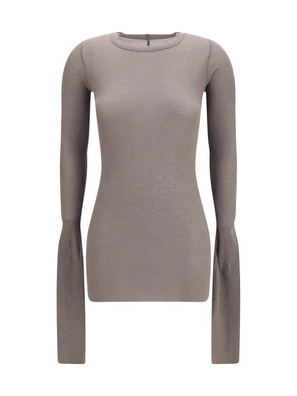 Rick Owens 88% Viscose; 12% Silk sweater in gray