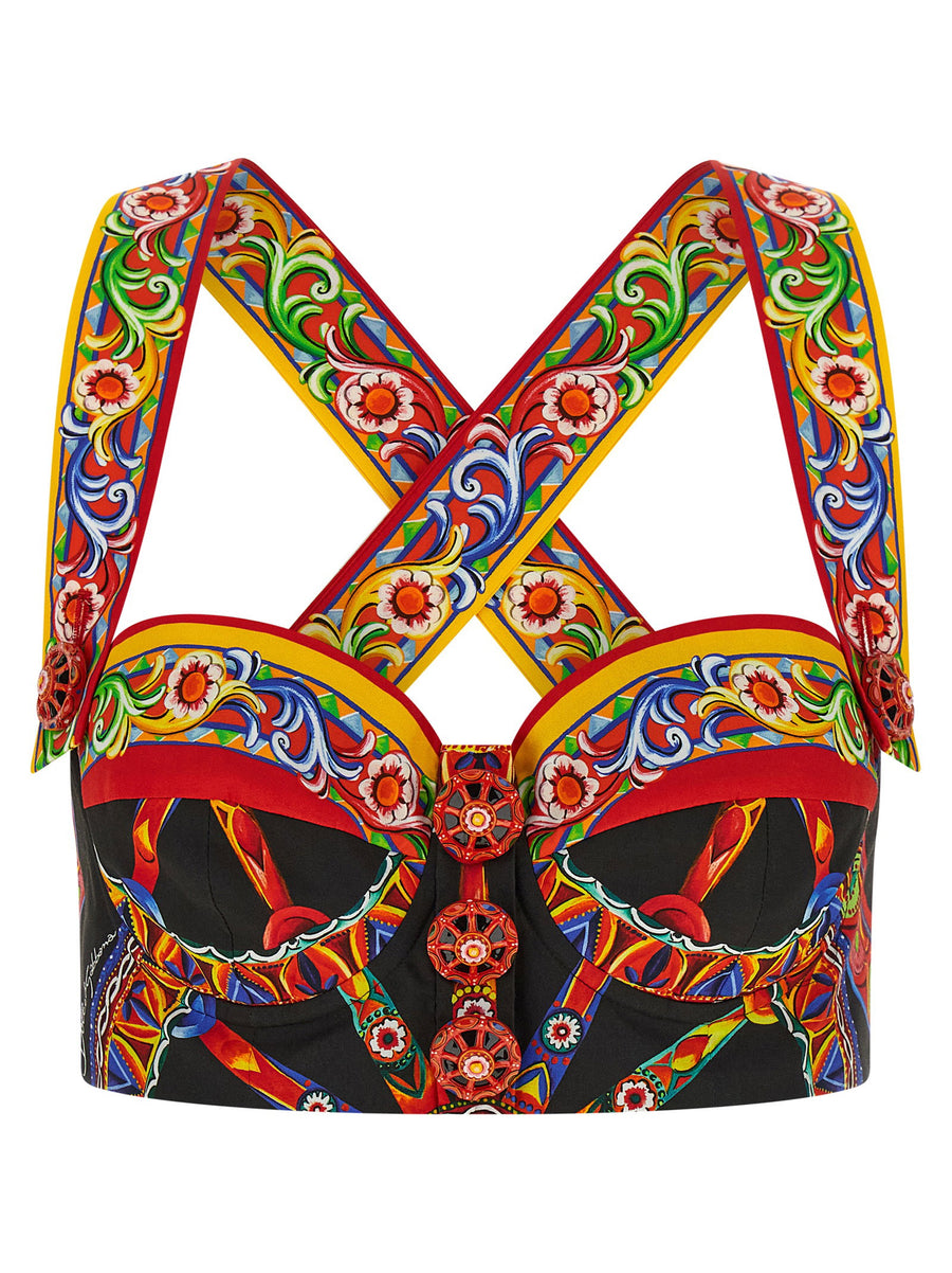 Dolce & Gabbana Carretto Bustier — Black