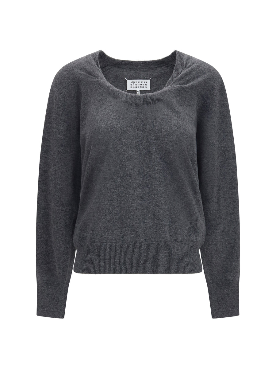 Maison Margiela 100% Merino Wool sweater in gray