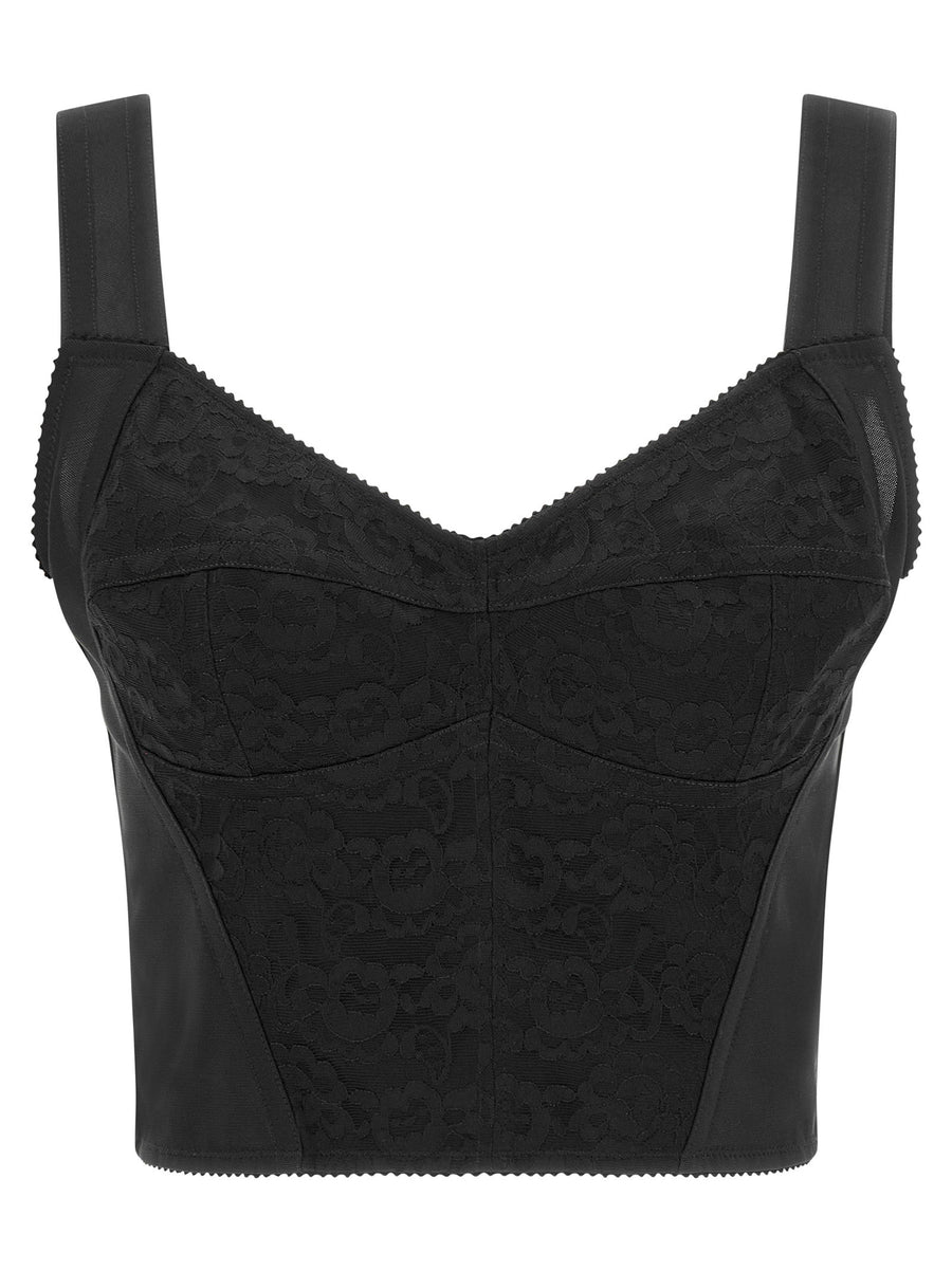 Dolce & Gabbana bustier top in black