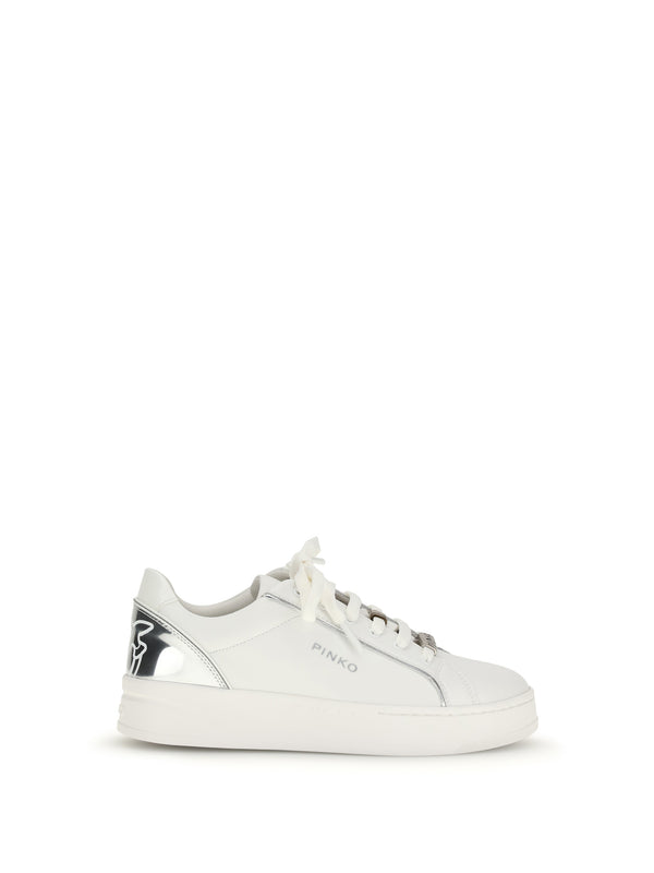 Pinko Upper: 100% calf leather; Sole: 100% rubber sneakers in white