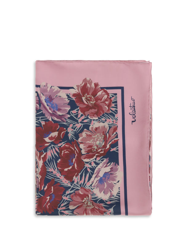 Valentino Garavani 100% Silk scarf in pink