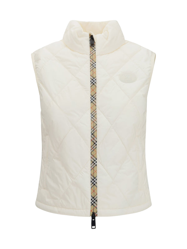 Cheswick Padded Sleeveless Gilet Tundra White Polyester Down Jackets