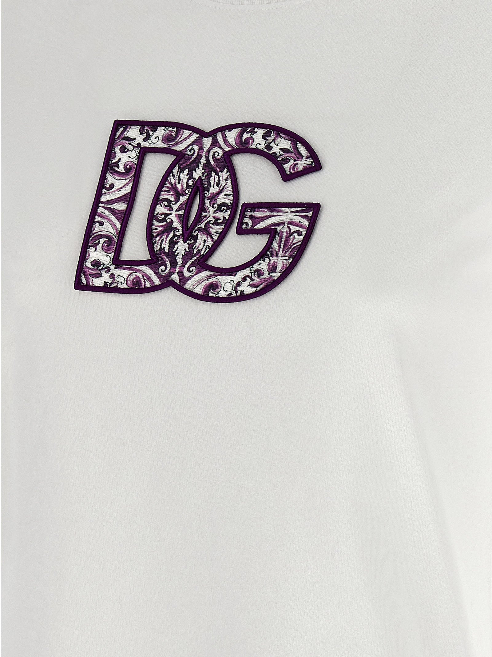 Maiolica logo patch t-shirt White Cotton