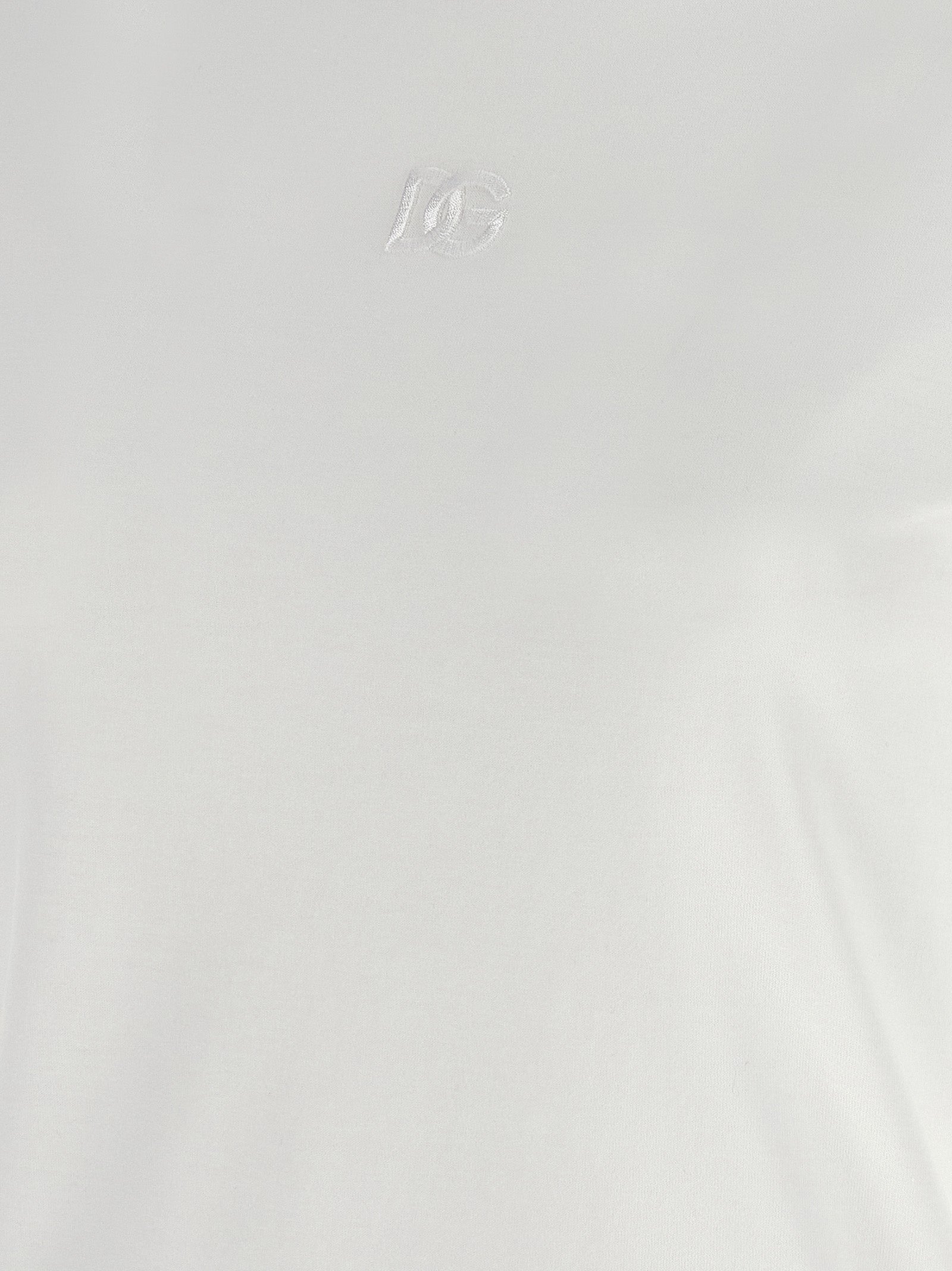 Logo embroidery t-shirt White Cotton