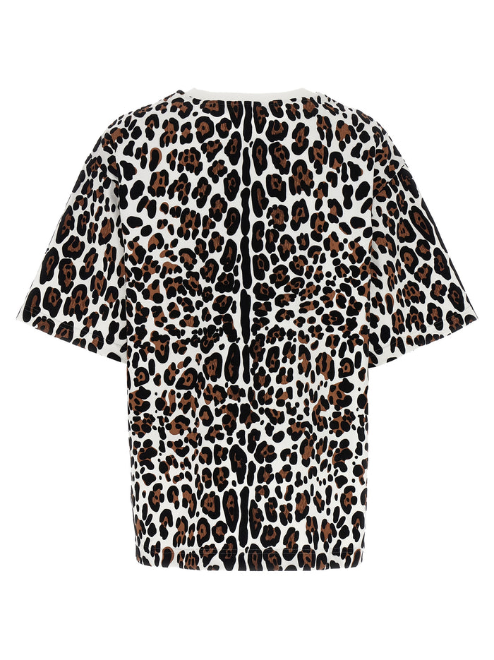 Animal print logo plaque T-shirt Multicolor Cotton