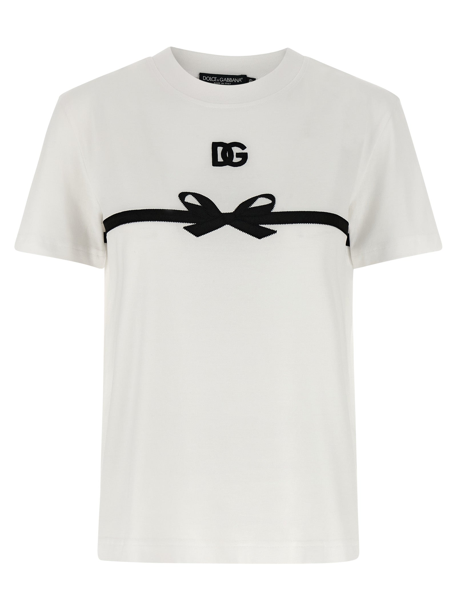 Tape T-shirt White Cotton