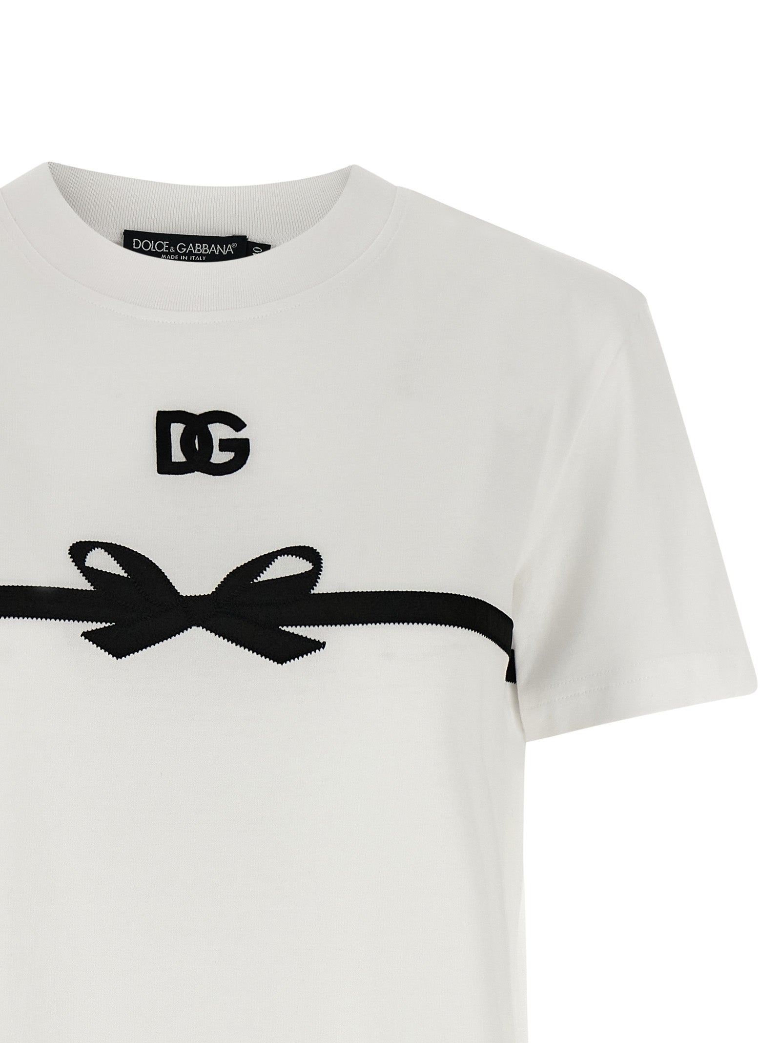 Tape T-shirt White Cotton