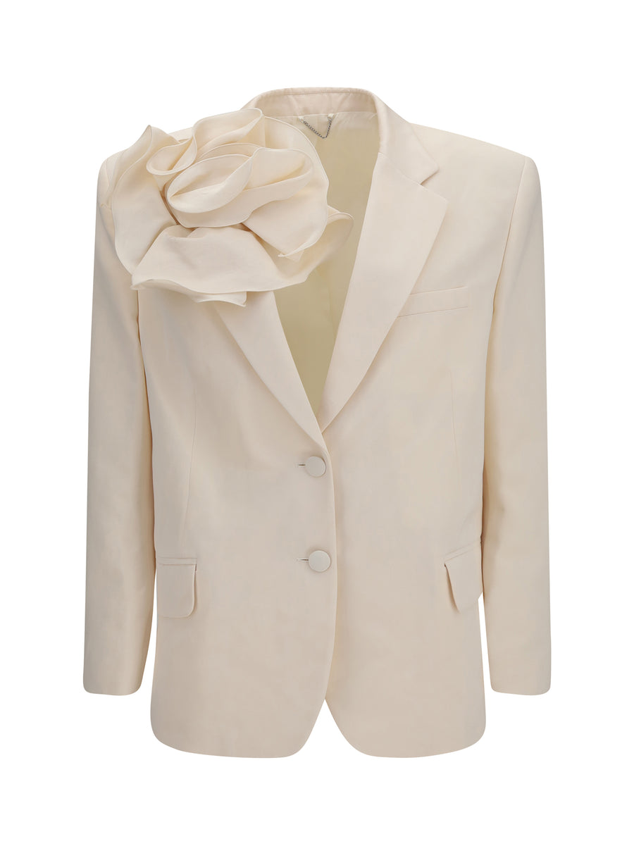 Magda Butrym 51% COTTON; 49% SILK blazer in cream