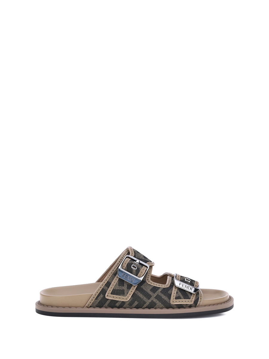 Fendi Upper: 100% calf leather; Sole: 100% rubber sandals in multicolor