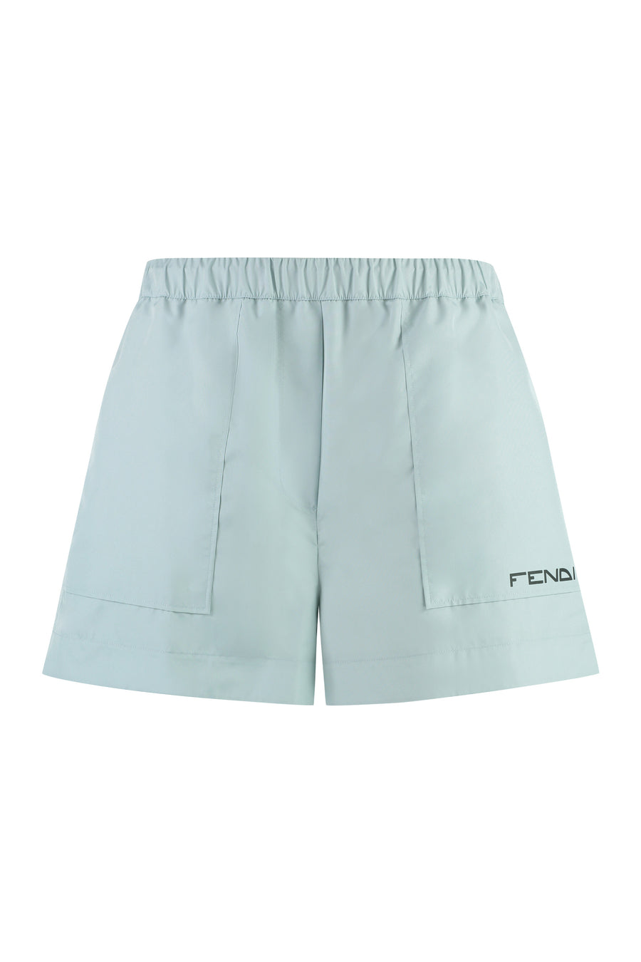 Techno Fabric Shorts Light Blue Polyester