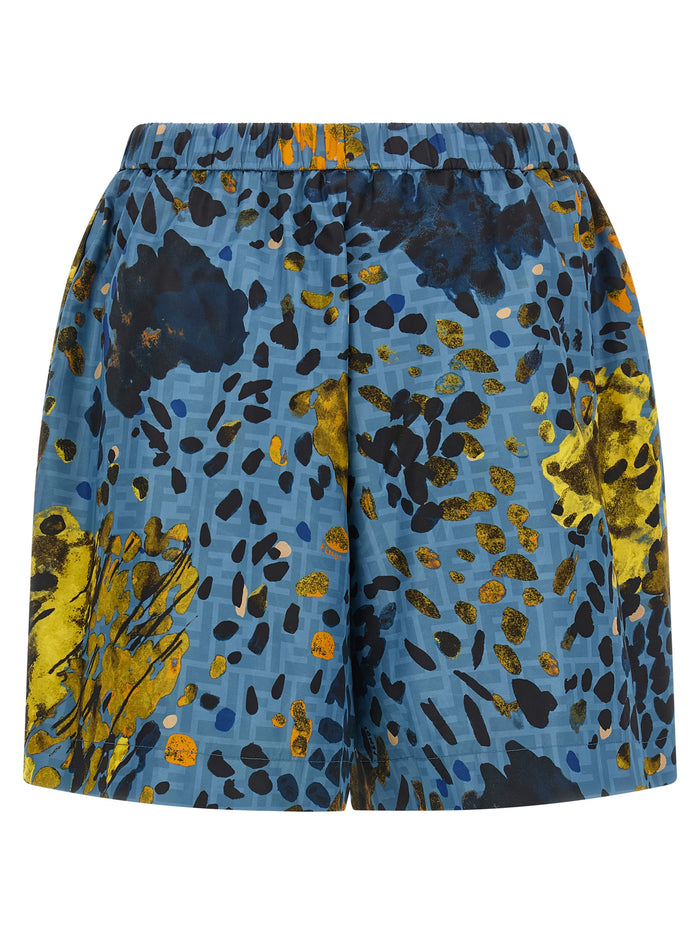 Falena shorts Blue Polyester Bermuda