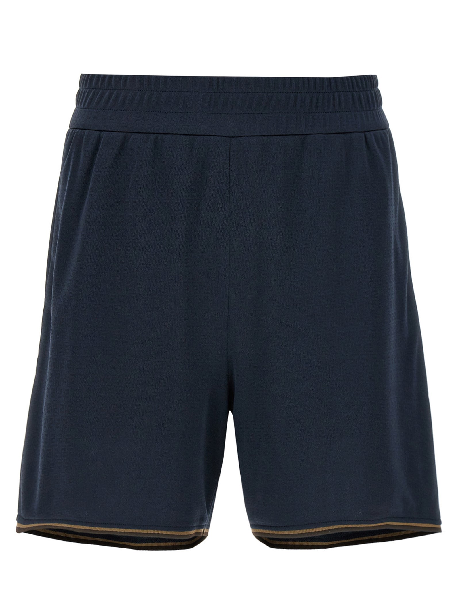 Bermuda Jacquard FF Blue Polyester Bermuda, Short