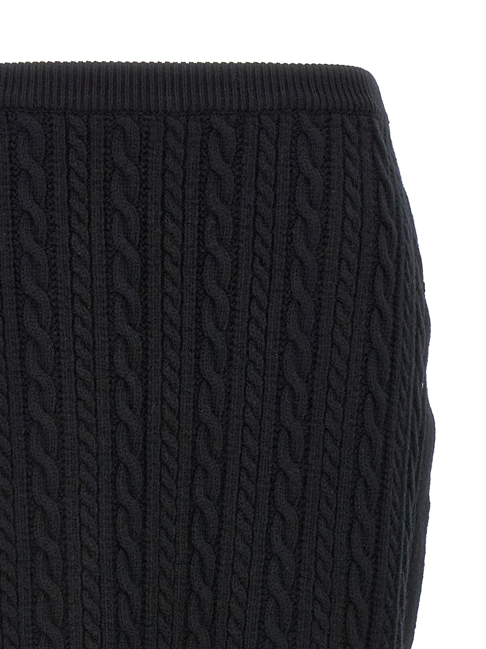 Maxi wool skirt Black