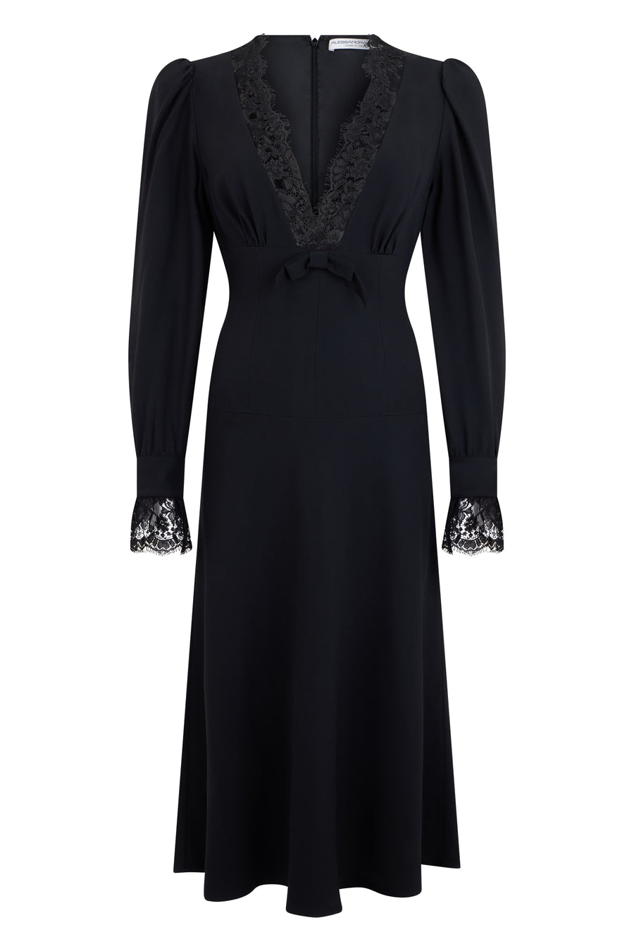 Midi Dress Cotton, Black