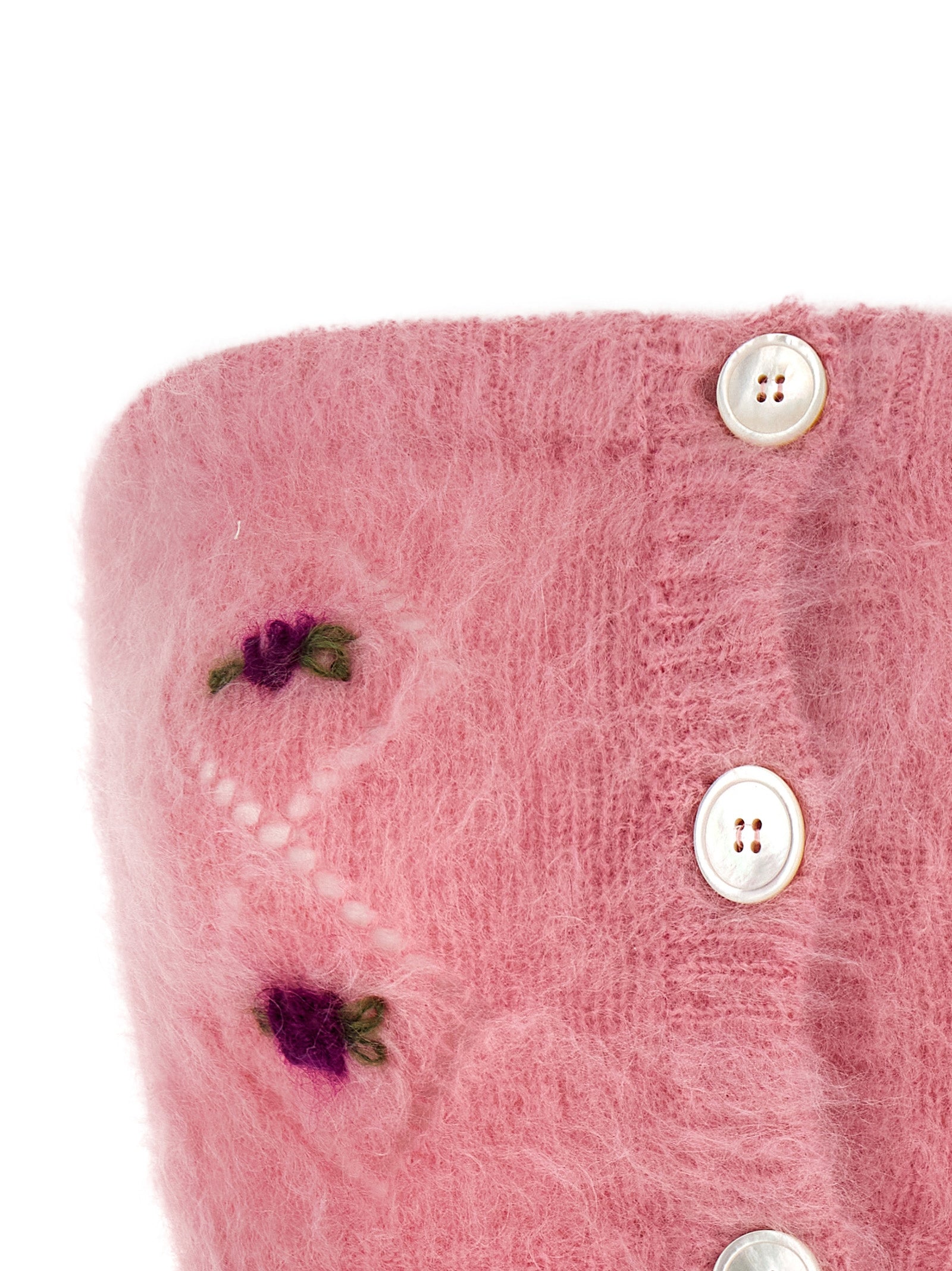 Carded Mohair top Pink Wmk Pa Wo Embroidery: Tops