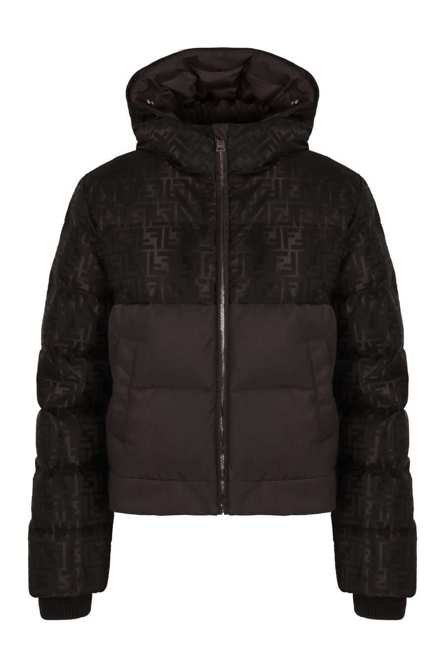 Padded Parka Brown Cotton Puffer Jackets