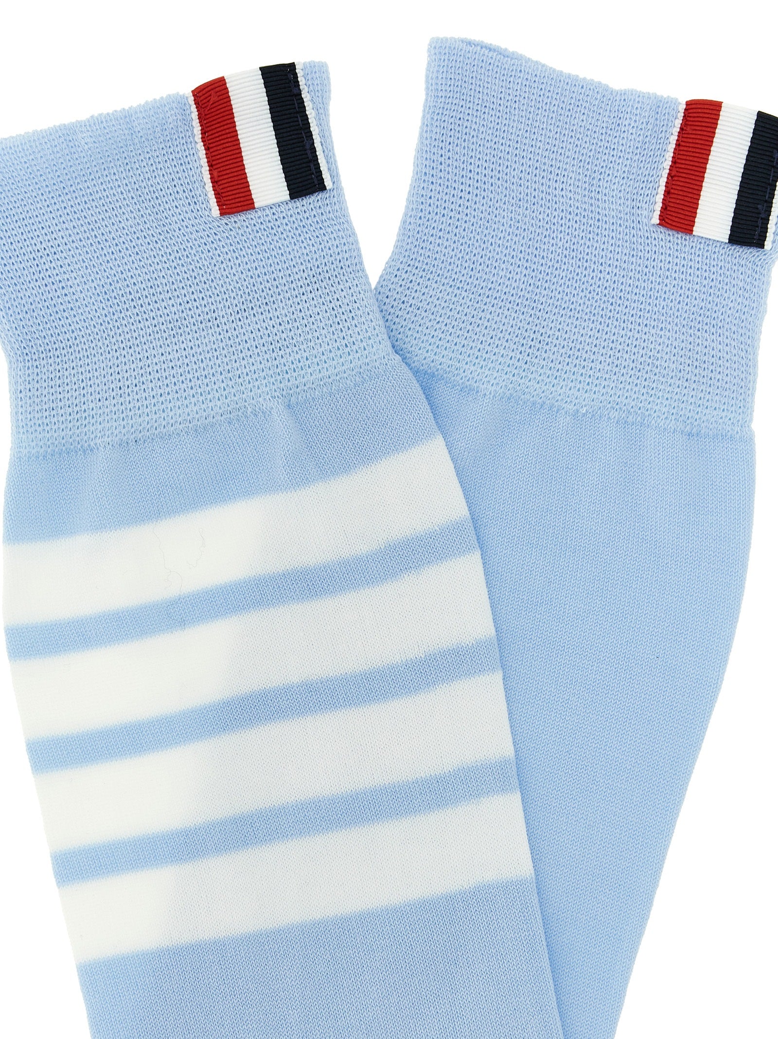 4 Bar socks Light Blue Cotton