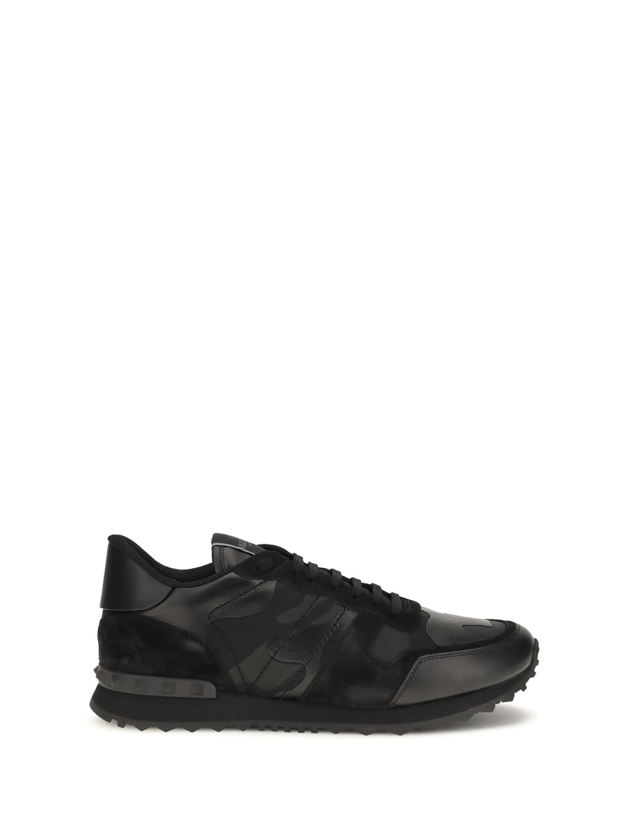 Valentino Garavani Upper: 50% polyester sneaker in black