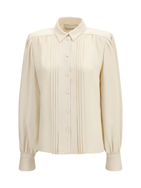 Valentino 100% Silk shirt in beige