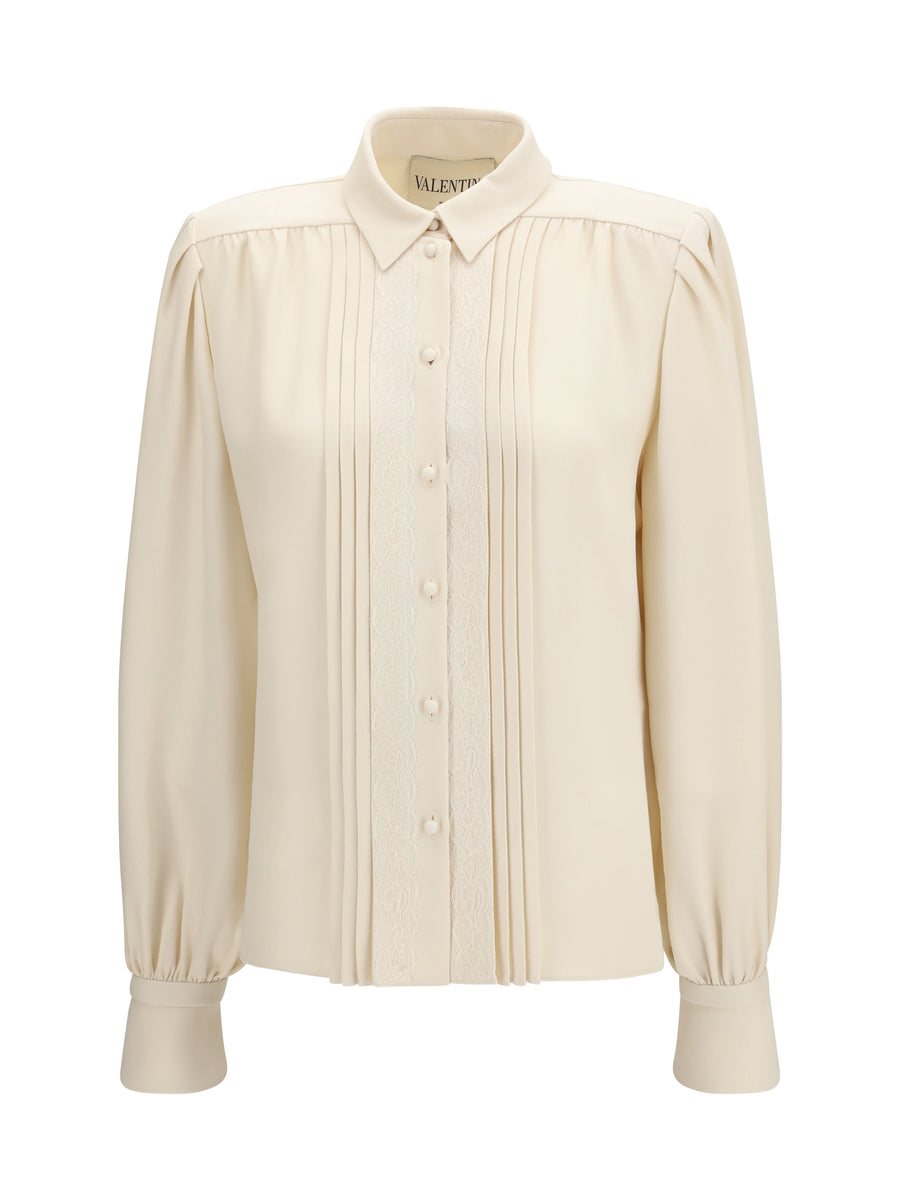 Valentino 100% Silk shirt in beige