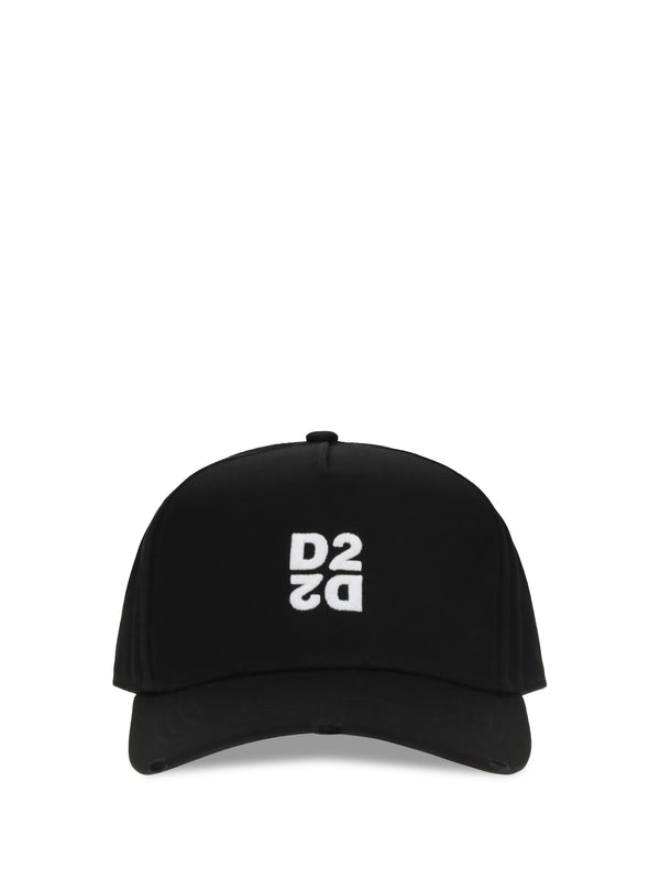 Dsquared2 BCM096405C00001 100% Cotton baseball cap in black