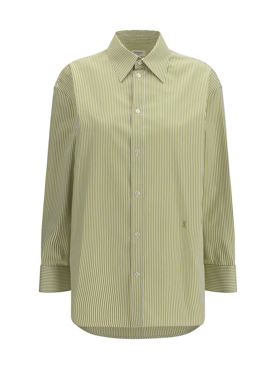 Saint Laurent 100% Cotton shirt in olive