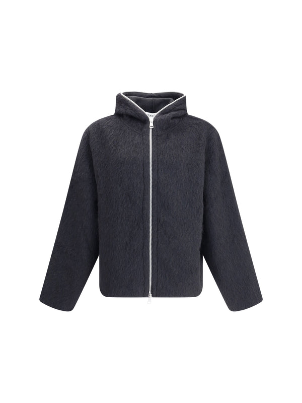 Our Legacy 36% Wool zip sweater in black