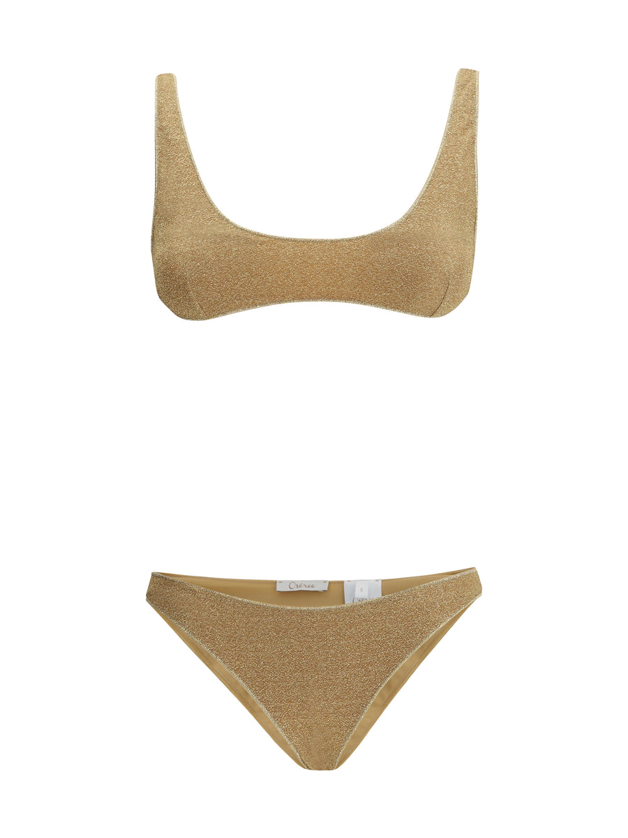 OséRee 64% polyamide bikini in gold